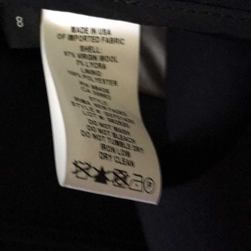 Tag for the coat